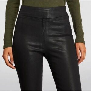 Frame Jet Set Skinny Crop Black Pants Frame Size 2 Black Waxed Skinny Pants